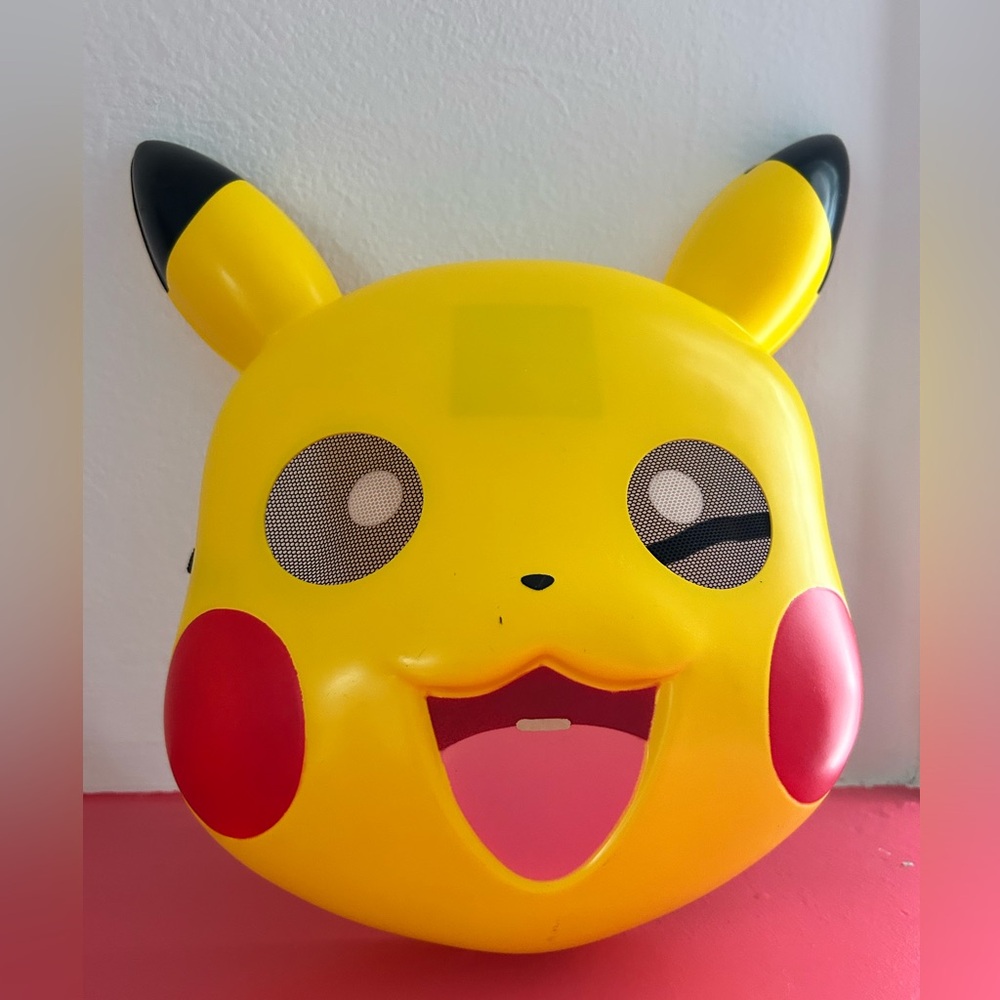 Pikachu Pokémon Halloween Party Face Mask Kids or Adult 11x8